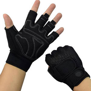 Guantes de mano abierta de nuevo diseño a precio asequible para gimnasio, fitness y entrenamiento, guantes ajustables. - Product Image 1