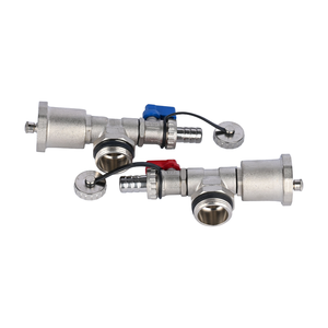 Hydronic Manifold Brass <strong>Adjustable</strong> Relief <strong>Valves</strong> End <strong>Valve</strong> Set Hose Barb Auto Air Vent Nickel Plated OEM Water Control for - Product Image 1