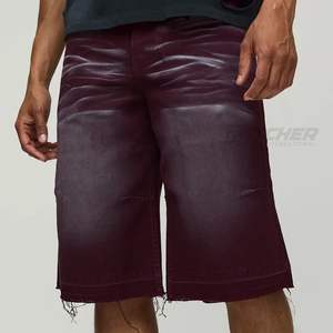 Shorts en jean droits pour homme, Spandex/Polyester, Streetwear Y2K, été, décontracté, respirant, écologique - Product Image 3