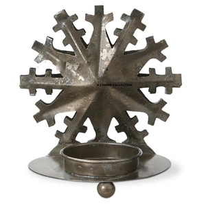 Portavelas de aluminio plateado brillante para sublimación, hecho a mano, con forma de árbol de 4 brazos, para velas de té, venta al por mayor. - Product Image 4