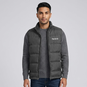 Gilet matelassé réversible imperméable et respirant, très populaire, de haute qualité, chaud pour l'hiver, sans manches, service OEM - Product Image 5
