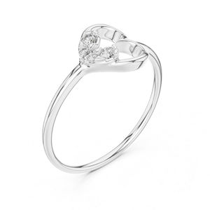 Anillo de Oro Rosa de 14K con Diamante Cultivado en Laboratorio para Mujer |   Anillo para Fiestas |   Diamante Cultivado Nuevo - Product Image 3