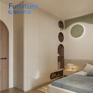Fabricant vietnamien qualifié, placard double en placage de bois de qualité supérieure, MDF |   Design moderne |   Rangement de Chambre à Coucher de Luxe Fabriqué avec Expertise |   OEM - Product Image 2