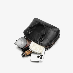 Bolso Tote de Cuero Personalizable para Mujer, Bolso de Mano de Cuero Genuino Sólido de Lujo, Grande, Moderno, Ligero, con Cierre de Cremallera, para Exteriores - Product Image 6