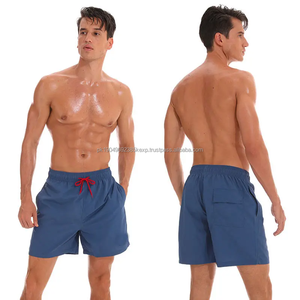 <b>Men's</b> Custom Sublimation Printed Spandex Shorts with Pockets Beach Swim <b>Trunks</b> featuring Mesh Liner Made of Polyester - Product Image 2