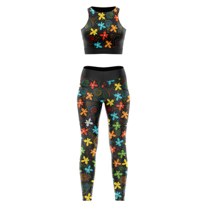Ensembles de yoga avec impression par sublimation, 2 pièces, ensemble de yoga pour femmes adultes, leggings pour femmes avec logo personnalisé - Product Image 2