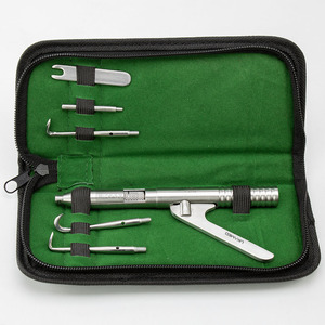 LIKAMED Démonte-couronne dentaire automatique avec 4 embouts, kit d'instruments de retrait de couronne dentaire dans un étui en cuir - Product Image 1