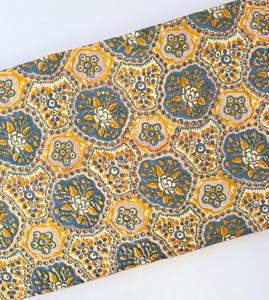 Tela de algodón con estampado floral, ecológica, reutilizable, estampado personalizado, tela estampada a mano, proveedor de pedidos al por mayor - Product Image 4