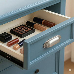 Poignée de tiroir minimaliste contemporaine en alliage de zinc, durable et écologique, pour cuisine, salle de bain, chambre, salle à manger, commode - Product Image 6