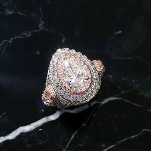 Anillo de hombre de plata de ley 925 con pavé de moissanita, chapado en rodio, diseño geométrico ancho, estilo eternidad, para boda, hip hop o aniversario - Product Image 6