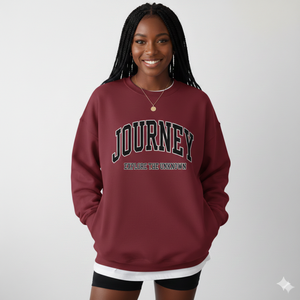 Women's Autumn Winter Pullover Unlined Oversized <b>Mock</b> Neck Knitted Tie Dye Embroidered Front Breathable Eco-Friendly - Product Image 1