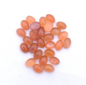 Natural Peach Moonstone Oval Cabochon <b>Dome</b> Shape Loose Gemstone <b>Rings</b> Beads Birthstone Jewelry Verified Supplier Manufacturer - Product Image 5