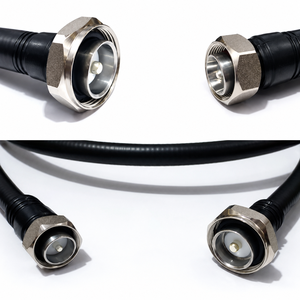 Mini DIN M to Mini DIN M 1/2\" Superflex Jumper <b>Cable</b> Durable & Flexible 3Mtr Low-Loss RF Transmission <b>Communication</b> <b>Cables</b> - Product Image 1