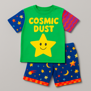 Ensemble de vêtements d'été pour garçons et filles, chemise et short respirants, tenue décontractée légère, taille personnalisée, opérations d'exportation - Product Image 2
