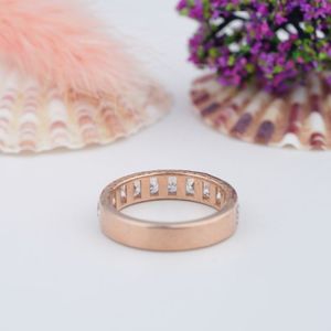 High Quality <b>925</b> Sterling <b>Silver</b> Luxury Design D Color Vvs Moissanite Engagement Wedding Gift <b>Ring</b> Rose Gold for Certified - Product Image 3