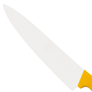 Couteaux de chef robustes, lame en acier inoxydable de 300 mm avec manche ergonomique jaune pour la découpe de viande en cuisine commerciale - Product Image 5