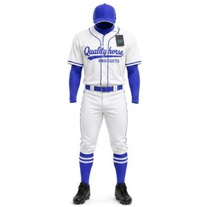 Uniforme de baseball personnalisé à manches courtes, fabrication professionnelle, service ODM personnalisé, 100% polyester - Product Image 5