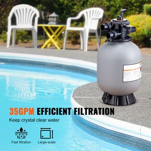 Filtro a Sabbia da 16 Pollici per Portata Fino a 35 GPM, Valvola Multiporta a 7 Vie, Sistema per Piscina Interrata 220V - Product Image 2