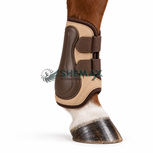 Bottes de brossage pour chevaux confortables, conçues avec des matériaux flexibles, des sangles fiables et un rembourrage de soutien pour un usage régulier. - Product Image 3