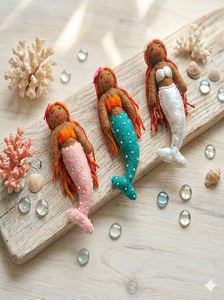 Adorno de Sirena de Lana de Nueva Zelanda Hecho a Mano, Juguetes Educativos Premium para Niños, Suministro al por Mayor, Logotipo Personalizado, Venta al por Menor - Product Image 5