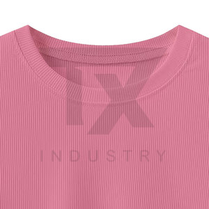 Custom Logo Formal Women's <b>Crop</b> <b>Tops</b> Spandex/Polyester Summer Quick Dry & Breathable - Product Image 5