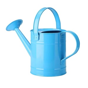 Arrosoir en métal de taille moyenne, dernier design, argenté galvanisé, pour jardin, intérieur et extérieur, support pour fleurs - Product Image 3