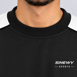 Sweat-shirt en molleton à capuche pour homme SINEWY, manches raglan, 100% coton, tricoté, décontracté, coupe ample, hiver - Product Image 6