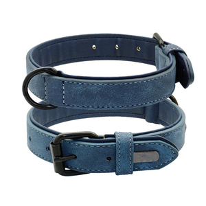 Eco-Friendly <b>Dog</b> Collar Custom Made Unique Color Leather Material Square Pin Buckle <b>Dogs</b> Leather Collar At Competitive Rates - Product Image 4