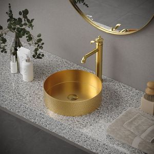 Distinctive Luxury Brass Wash <b>Basin</b> Premium Bathroom Countertop Bowl Handmade Decorative Elegant Hotel Residential Interior - Product Image 5