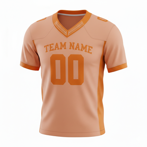 Camiseta de Fútbol Americano Sublimada Personalizada para Adultos, Manga Corta, Transpirable, Opción de Talla Grande, Cuello en V, 100% Poliéster - Product Image 1