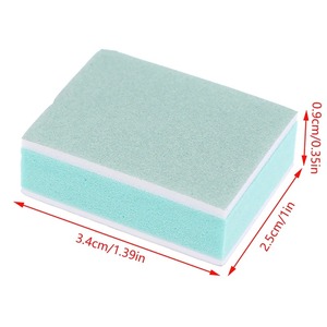 Mini lime à ongles double face en éponge EVA, grain 180, jetable, lot de 50 pièces pour le soin des ongles, bloc de ponçage double face - Product Image 6