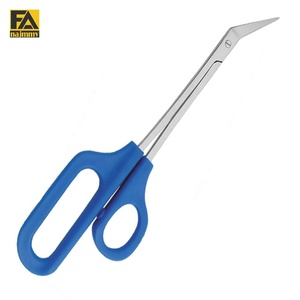 Ciseaux à ongles d'orteil poignée en plastique ciseaux à ongles outil de soin de pédicure traitement épais incarné ciseaux à ongles poignée en plastique - Product Image 1