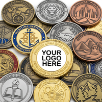 Pièce de monnaie commémorative en métal avec logo 3D personnalisé, émail souple et design double face, pièce de défi personnalisée OEM en gros