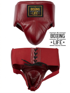 ROCKRUSH INDUSTRY RRI-GG-02 Protège-entrejambe en cuir blanc durable personnalisé pour le kickboxing, les arts martiaux et l'entraînement, toutes tailles - Product Image 1