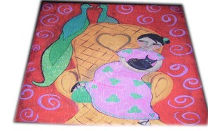 Funda de Cojín Moderna de Diseño, 100% Algodón, con Estampado Digital Cuadrado Premium y Cierre Magnético con Cremallera para Sala de Estar - Product Image 3