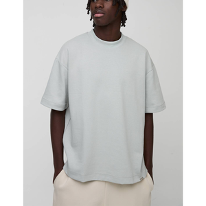 T-shirt personnalisé unisexe imprimé en 3D, col rond, pour la course et l'athlétisme, en coton et polyester, coupe oversize, pour homme - Product Image 4