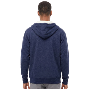 Navy Unisex Heavyweight Sherpa <b>Lined</b> Full Zip Hoodie Warm <b>Fleece</b> Hooded Sweatshirt Winter Casual Outdoor <b>Jacket</b> Custom Logo - Product Image 2