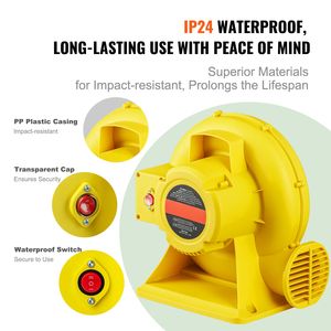 450W 0.6HP Portable Air Blower 1750Pa Commercial Pump Fan for <b>Inflatable</b> Bounce <b>House</b> 21V Voltage OEM Customizable - Product Image 3