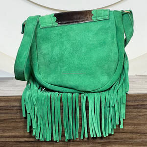 Bolso Bandolera de Piel de Vacuno con Flecos y Pelo, Personalizado, de Alta Calidad, con Diseño Elegante para Mujer - Product Image 5