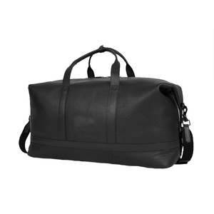 <b>Leather</b> Travel <b>Bag</b> Large Capacity Waterproof Durable Duffel Weekender Carry On for Business Trips Gym Outdoor Use Men Women - Product Image 3