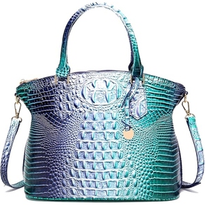Bolso Tote de Cuero de Lujo para Mujer, con Grabado de Cocodrilo, Bolso de Hombro de Gran Capacidad, Bolso de Moda para Compras y Trabajo, Personalizable OEM - Product Image 1