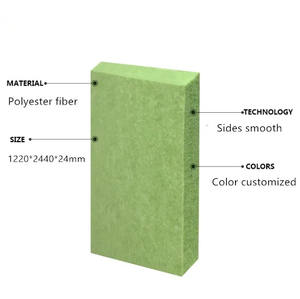 Paneles acústicos <span class=keywords><strong>para</strong></span> mascotas insonorizados de 24mm <span class=keywords><strong>Panel</strong></span> de <span class=keywords><strong>pared</strong></span> acústico de poliéster antirruido ecológico - Product Image 2