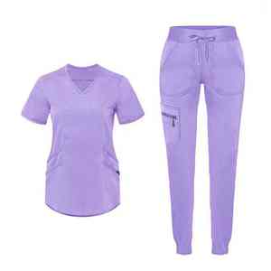 Uniforme Médico/Conjunto de Uniforme Quirúrgico/Uniforme de Enfermera para Hospital, Conjunto de Uniforme Quirúrgico Transpirable de Secado Rápido para Doctores, Talla Grande, con Servicio OEM - Product Image 6