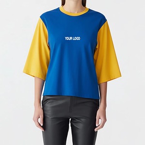 เสื้อยืดครอปท็อปผ้าฝ้ายแท้ 100% ทรงปกติ ซักย้อมสีแบบแอซิดวอช สำหรับผู้หญิง ราคาขายส่ง พิมพ์โลโก้ได้ตามต้องการ แห้งเร็ว ระบายอากาศได้ดี - Product Image 1