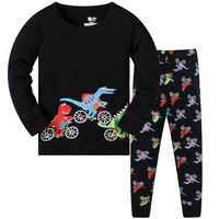 Conjunto de Pijamas para Niñas, 100% Algodón, Tejido de Rizo, Casual, Transpirable, Térmico, de Secado Rápido, Tallas Grandes, Estampado, Color y Talla Personalizables