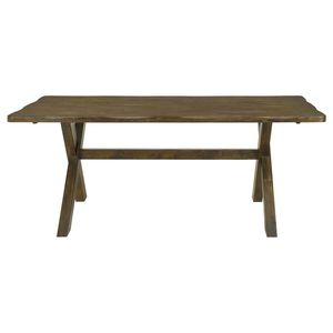 Tavolo da Pranzo Rettangolare in Noce Nocciola Collezione Carbon - Product Image 3