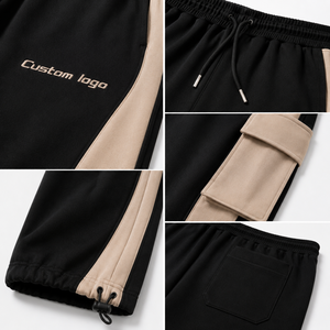 Heavyweight 100% Cotton Eco-Friendly Breathable Fleece Lining Cargo Jogger Pants Minimal Utility Sweatpants Elastic Waist - Product Image 4