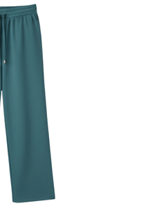 Teal Green Wide Leg Sweatpants Women <b>Elastic</b> Waist Drawstring Casual Lounge Pants Loose Fit OEM Custom Bulk Manufacturer Supply - Product Image 2