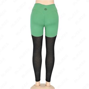 Blaze Fight Wear Leggings d'entraînement antibactériens à taille haute et extensible dans les quatre sens Sports Yoga OEM Vente en gros Taille élastique Respirant - Product Image 3