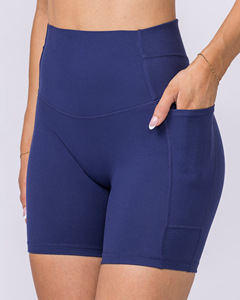 <b>Women</b> High Waisted Quick Dry Eco-Friendly Fleece Spandex/Cotton Sports Yoga <b>Legging</b> Seamless Fitness <b>Short</b> Pants - Product Image 5